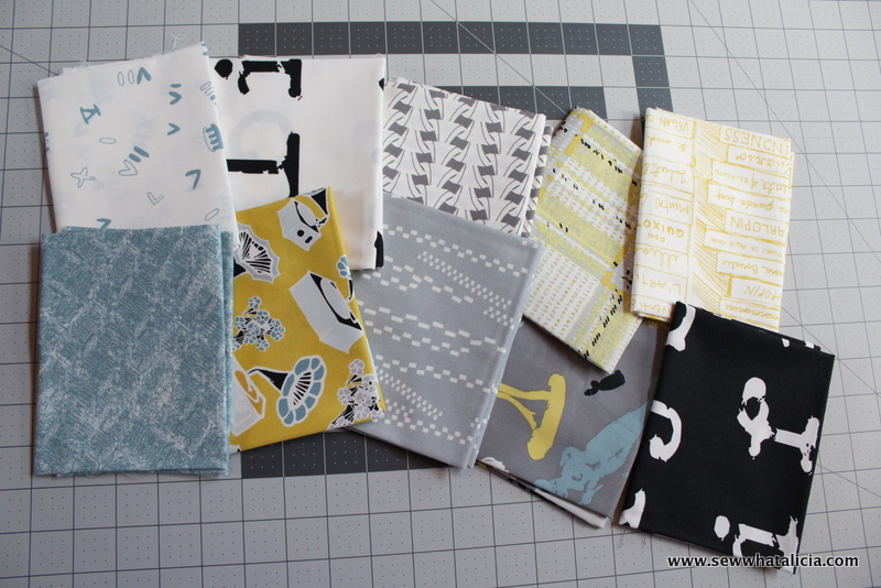pictured collection of fat quarter fabrics