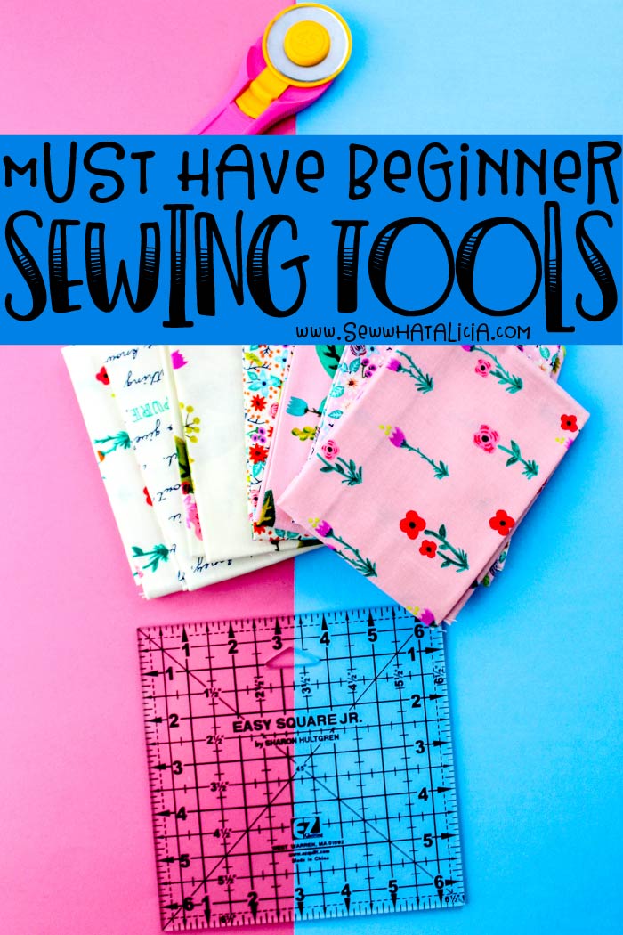 Sewing Tools all Beginners Need: If you want to start sewing but you aren't sure what tools you need this is the post for you. Here are all the best sewing tools for beginners. | www.sewwhatalicia.com