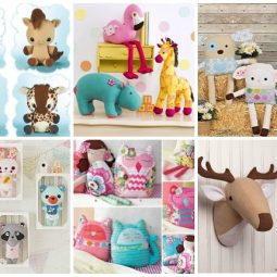 10+ Snuggly Stuffed Animal Sewing Patterns: If you love to make your own gifts then these stuffed animal patterns are perfect for you! Click through to see a fun collection of stuffed animal sewing patterns that are great for gifting. | www.sewwhatalicia.com