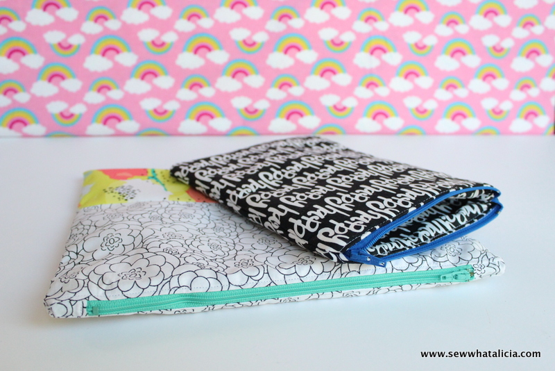 How to Sew a Lined Zipper Pouch: This tutorial will show you step by step how to sew a lined zipper pouch. Zippers aren't scary! Click through for the full tutorial. | www.sewwhatalicia.com
