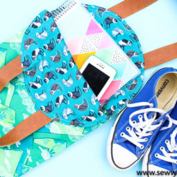 Circle Top Reversible Tote Sewing Tutorial