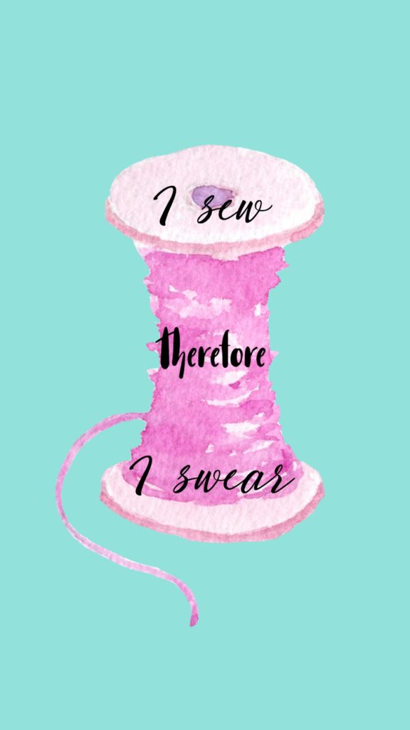 Sewing Wallpapers for your Phone: These fun wallpapers will let you share your love of sewing with anyone who sees your phone! Click through for three free phone wallpapers. | www.sewwhatalicia.com