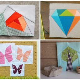 10+ Easy Paper Piecing Patterns : If you are new to foundational paper piecing then this is a great place to start. Click through for a full collection of patterns that are easy to master for sewing paper piecing. | www.sewwhatalicia.com