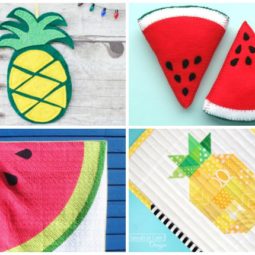 10 Fruity Summer Sewing Ideas: Start your summer sewing with these fun fruit inspired projects. Click through for the full list of sewing tutorials for summer | www.sewwhatalicia.com