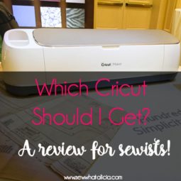 Which Cricut Should I get for Sewing: If you are in the market for a cutting machine and you love to sew then this is a must read! Check out all the features that are great for sewists of all levels. Click through for a full review and recommendation. | www.sewwhatalicia.com