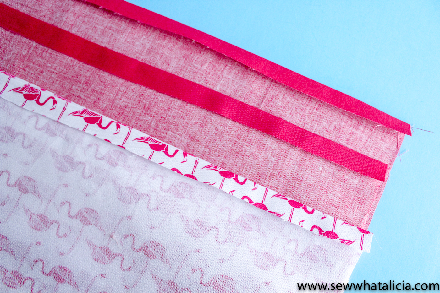 How to make a tote bag: press the top edges under 1/4" | www.seewwhatalicia.com