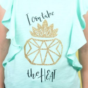 Tips for layering heat press vinyl: create this adorable backpack by layering heat transfer vinyl. Click through for all the tips plus info on the palm springs cut file bundle used to create this project. | www.sewwhatalicia.com