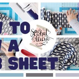 How to Make a Crib Sheet: If you want to make custom crib sheets for the nursery this is the perfect tutorial for you. Click through to learn how to sew a crib sheet. This is a great project for beginners and those just learning to sew. | www.sewwhatalicia.com